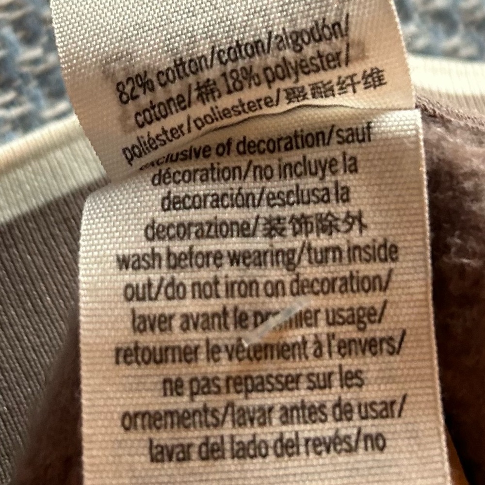 Victoria’s Secret Pink Premium Fleece V-Neck Pullover In Iced Coffee-SizeM🤎 - Picture 8 of 8